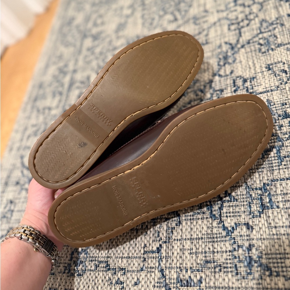 Sperry Brown Leather Loafers, Size 8 - Picture 4 of 5